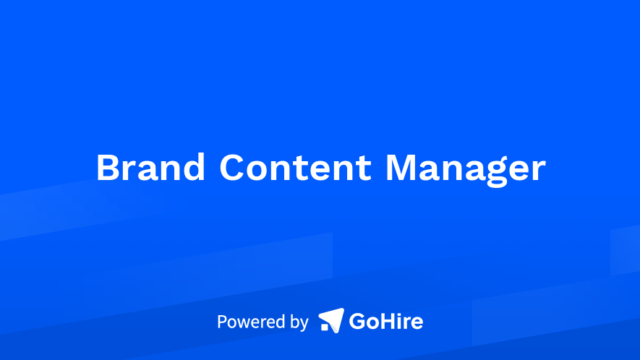 Brand Content Manager — accelerate agency